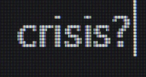 Screen search bar text typing: crisis Stock Footage 258928169
