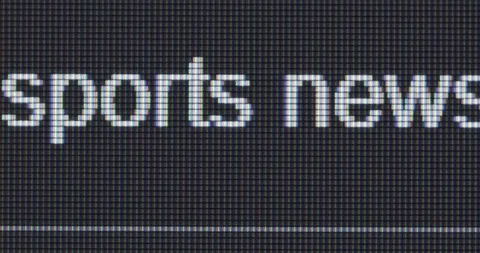 Screen search bar text typing: sports news Stock Footage 259186158