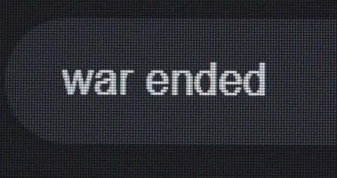 Screen search bar text typing: war ended Video stock 261058010