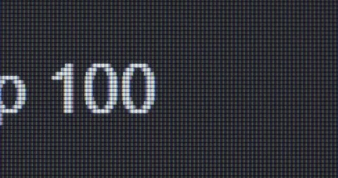 Screen search bar text typing: top 100 songs Video stock 263818257