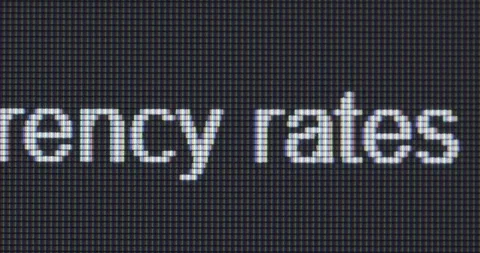 Screen search bar text typing: currency rates Stock Footage 265239244