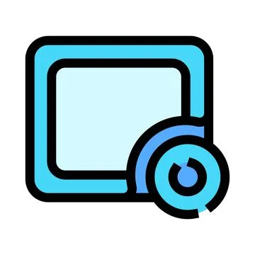 Screen sharing or casting display interface icon Stockillustratie