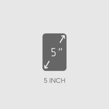 Screen size. Flat vector icon. Simple hardware icon Stock Illustration