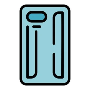 Screen smartphone case icon vector flat Stock Illustration