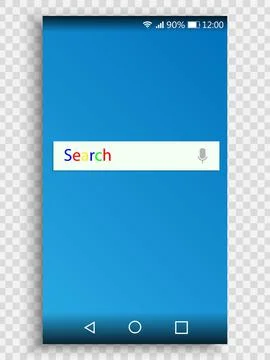 Screen of smartphone for user interface design for your design Illustrazione stock