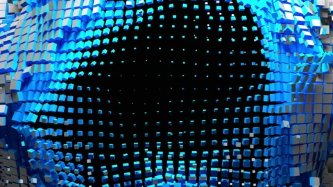 The screen splits into squares Video stock 156718456