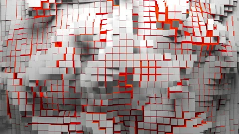 The screen splits into squares Stock Footage 156720090