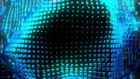 The screen splits into squares Stock Footage 156753548