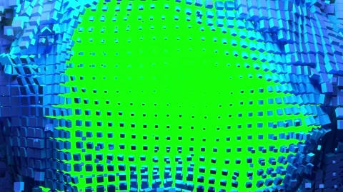 The screen splits into squares Video stock 172442675