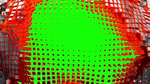 The screen splits into squares Stock Footage 181570379