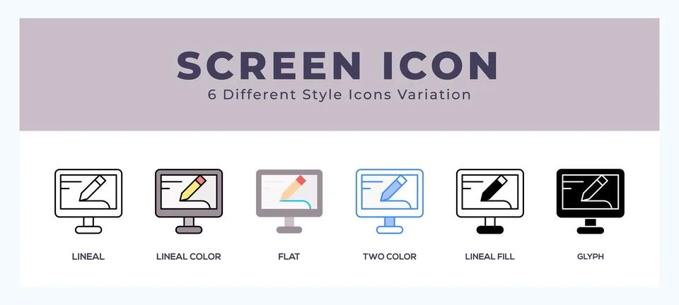 Screen symbol. logo. icon vector illustration. Stockillustratie