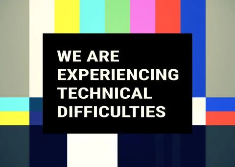 Screen test countryside tones technical difficulties Stock Illustration