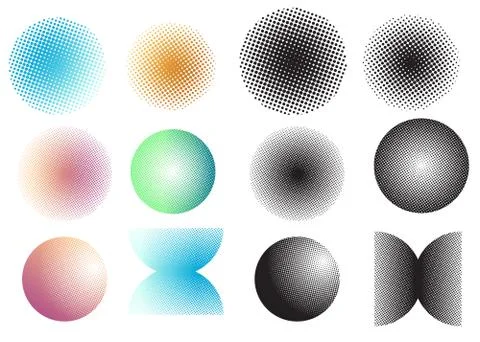 Screen tone dot Stock Illustration