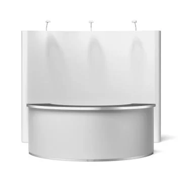 Screen with Trade exhibition stand 库存插图