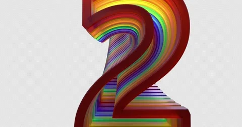 Screen Transitions With 3d Numbers Stock Footage 222898816