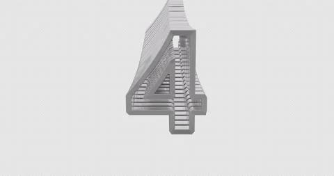 Screen Transitions With 3d Numbers Stock Footage 222903841