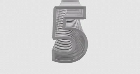 Screen Transitions With 3d Numbers 動画素材 222908351