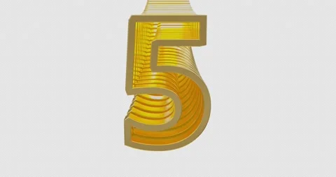 Screen Transitions With 3d Numbers Stock Footage 222909159