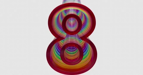 Screen Transitions With 3d Numbers Stock Footage 222928362