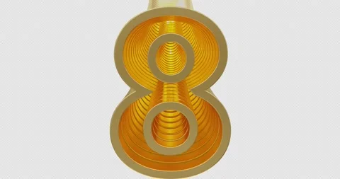 Screen Transitions With 3d Numbers Stock Footage 222928364