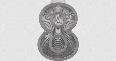 Screen Transitions With 3d Numbers 動画素材 222950305