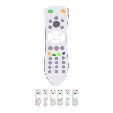 Screen tv remote vector cartoon graphic Stock Illustration