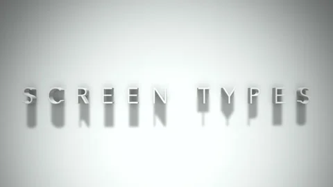 Screen types 3D title animation white text on a white background Stock Footage 299758240