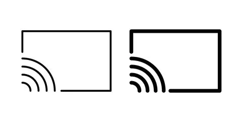Screencast icon Illustration designs pack for Web Stock-Illustration
