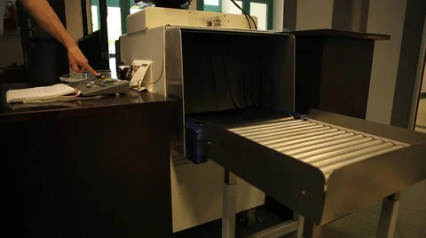 Screening of baggage Vídeo Stock 41754508