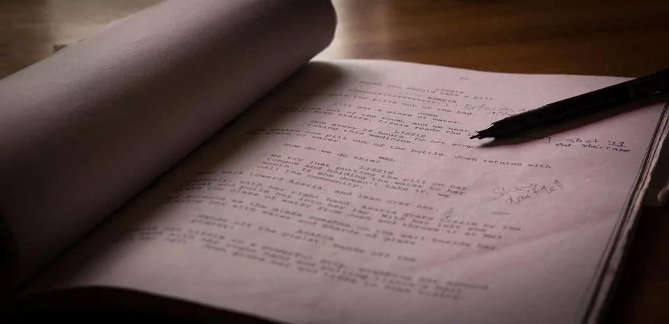 Screenplay Fotos de archivo