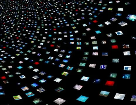 Screens abstract Stock Illustration