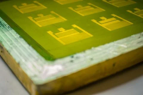 Screens for Circuit Printing Stock Photos