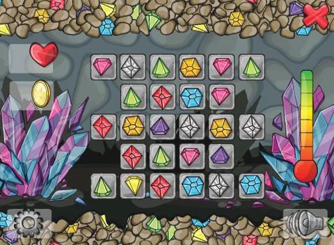 Screens for computer games and web design 库存插图