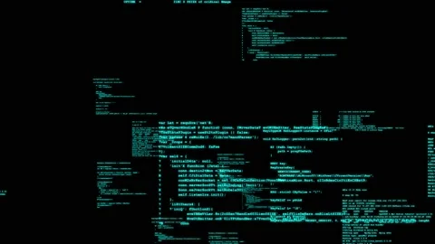 Screens of programming. Programming language. System engineering. Stock Footage 130960932