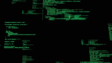 Screens of programming. Programming language. System engineering. Stock Footage 130960949