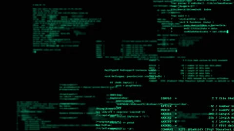 Screens of programming. Programming language. System engineering. Stock Footage 130960970