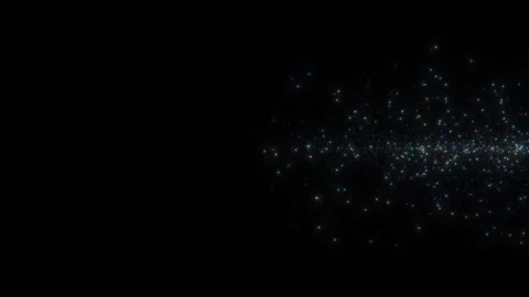 Screensaver in the form of a bunch of luminous particles Video stock 278785282