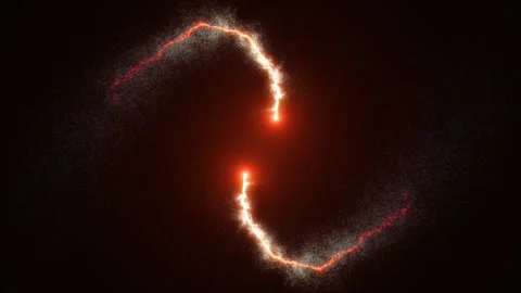 The screensaver is in the form of two symmetrical moving plumes of fire and Stock Footage 282486659