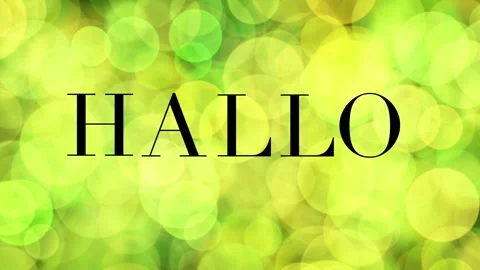 Screensaver Hello. Green bubbles Stock Footage 315428834