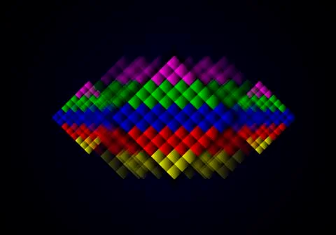 Screensaver with rhombuses Stock Illustration