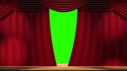 Screensaver theatrical transition between frames on a green background. Stock-Footage 121549235