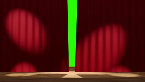 Screensaver theatrical transition between frames on a green background. Stock Footage 121602330
