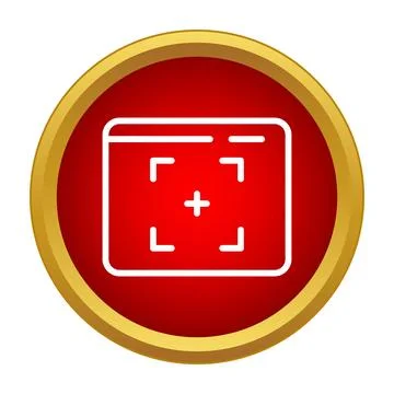 Screenshot selecting area icon showing capture tool Stock Illustration