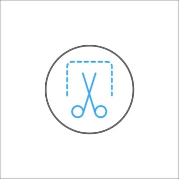 Screenshot solid icon, mobile sign and scissors, Stock Illustration