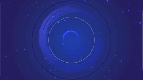 A screenshot of a video player with a blue background and controls 库存影片 314935082