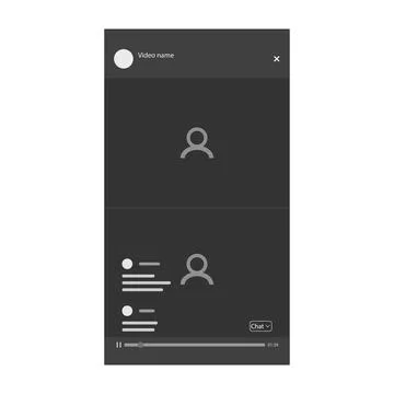 Screenshot of the for your website, application, user interface. Vector Illustrazione stock