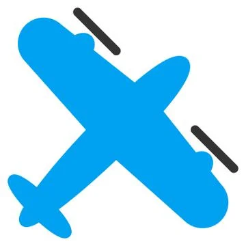 Screw Aeroplane Icon Illustrazione stock