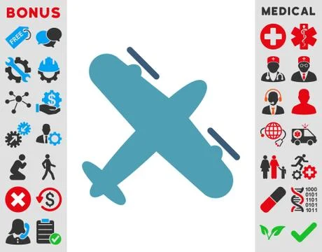 Screw Aeroplane Icon Stock Illustration