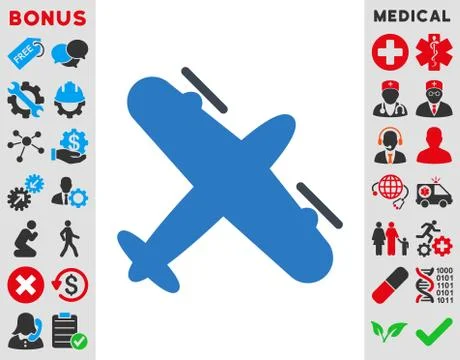 Screw Aeroplane Icon Stock Illustration