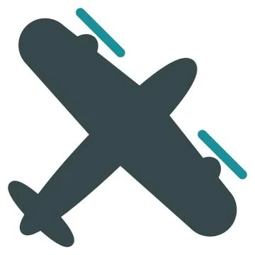 Screw Aeroplane Icon Stock Illustration